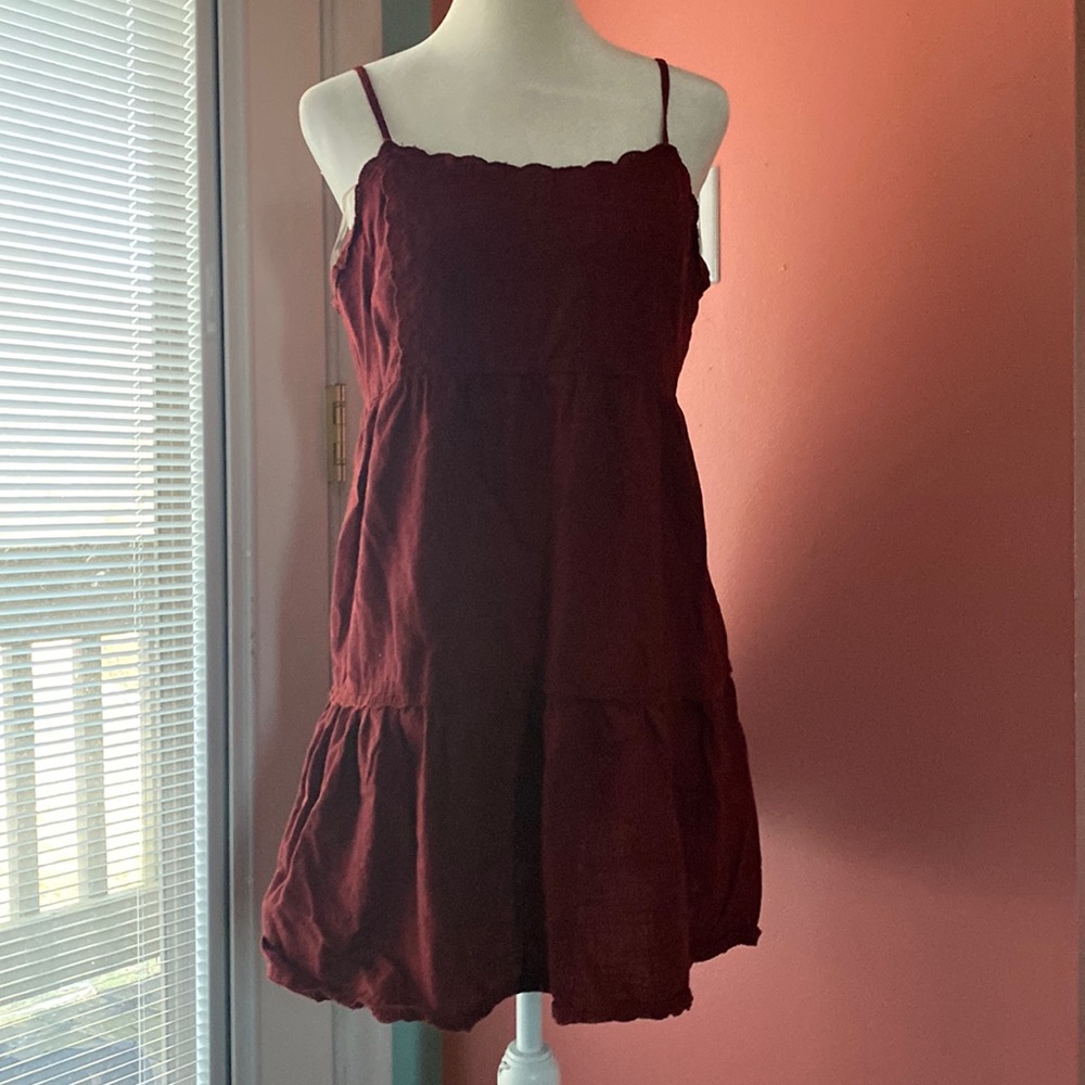 aeropostle floral-square neck babydoll dress